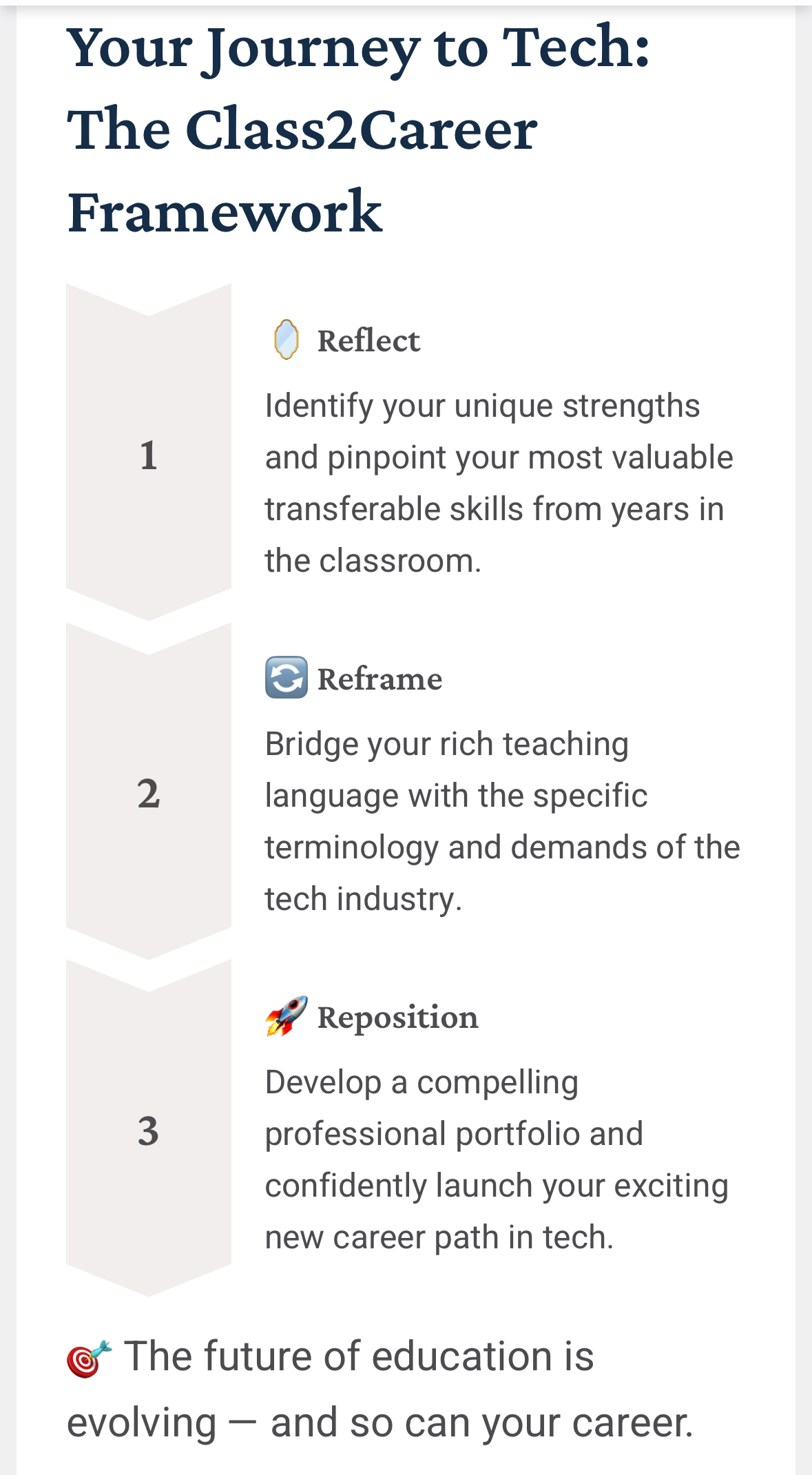 Class2Career Framework