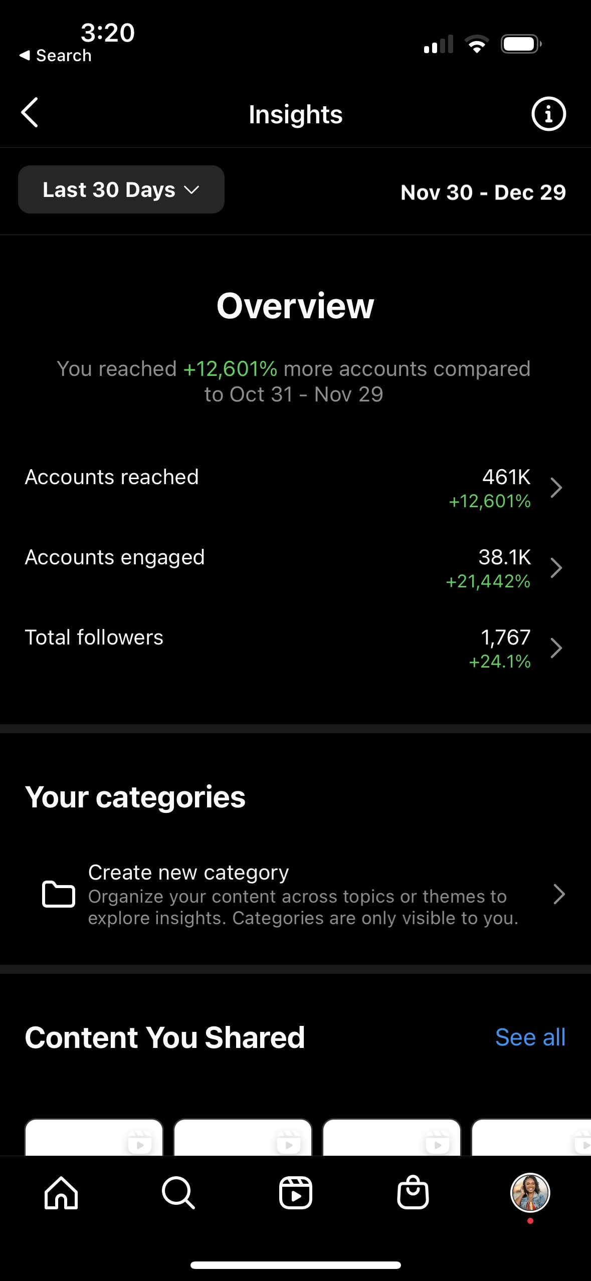 Analytics Screenshots 1